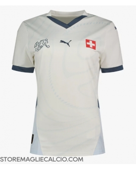 Svizzera Maglia Gara Trasferta Repliche Europei 2024 Donna